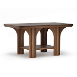 Стол кофейный деревянный с арочным основанием Arch Passage варинант исполнения - 1 | Loft Concept в Твери