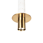 Подвесной светильник с узким цилиндрическим плафоном и золотым металлическим декором Concrete Pipe варинант исполнения - 15 | Loft Concept в Твери