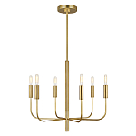 Люстра с 6-ю лампами на тонких изогнутых рожках в современном стиле Feiss варинант исполнения - 2 | Loft Concept в Твери