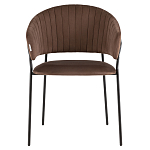 Стул в велюре коричневого цвета Horizon варинант исполнения - 2 | Loft Concept в Твери