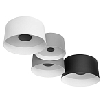 Потолочный светильник с 4-мя цилиндрическими абажурами белого серого и черного цвета Urban Dome варинант исполнения - 3 | Loft Concept в Твери