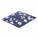 Подушка декоративная синяя с цветочным принтом Blossom Essence Emily варинант исполнения - 1 | Loft Concept в Твери