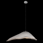 Подвесной светильник с асимметричным волнообразным абажуром и фактурной бахромой по краю Tactile Line варинант исполнения - 9 | Loft Concept в Твери