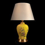 Настольная лампа желтая с изображением птиц Slip Away варинант исполнения - 2 | Loft Concept в Твери