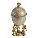 Шкатулка на величественных львах из фарфора с бронзовыми элементами Eden Garden варинант исполнения - 3 | Loft Concept в Твери