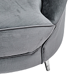 Диван с мягкой обивкой из ткани серый Ethan Sofa варинант исполнения - 3 | Loft Concept в Твери