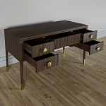 Письменный стол с 4-мя ящиками Elsa Dreams Walnut варинант исполнения - 2 | Loft Concept в Твери