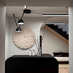 Панно на стену из шерсти мериноса Белый Круг  варинант исполнения - 2 | Loft Concept в Твери