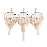 Люстра большая из золотистых металлических цепочек Atlantis Chain варинант исполнения - 2 | Loft Concept в Твери