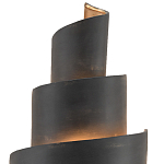 Бра в форме спирали черное с золотой внутренней отделкой Warm Glow варинант исполнения - 1 | Loft Concept в Твери