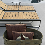 Шезлонг на металлическом каркасе с регулируемой спинкой GUELL Sunbed варинант исполнения - 4 | Loft Concept в Твери