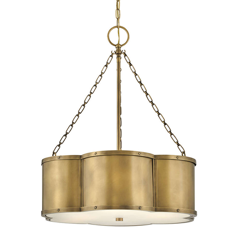 Люстра подвесная волнистой формы Hinkley Латунь Белый Черный в Твери | Loft Concept 