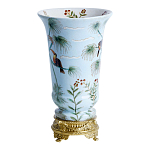 Ваза из фарфора с бронзовыми элементами Tropical Garden варинант исполнения - 2 | Loft Concept в Твери