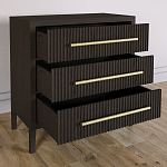 Комод Primo с 3 выдвижными ящиками Темный орех варинант исполнения - 5 | Loft Concept в Твери