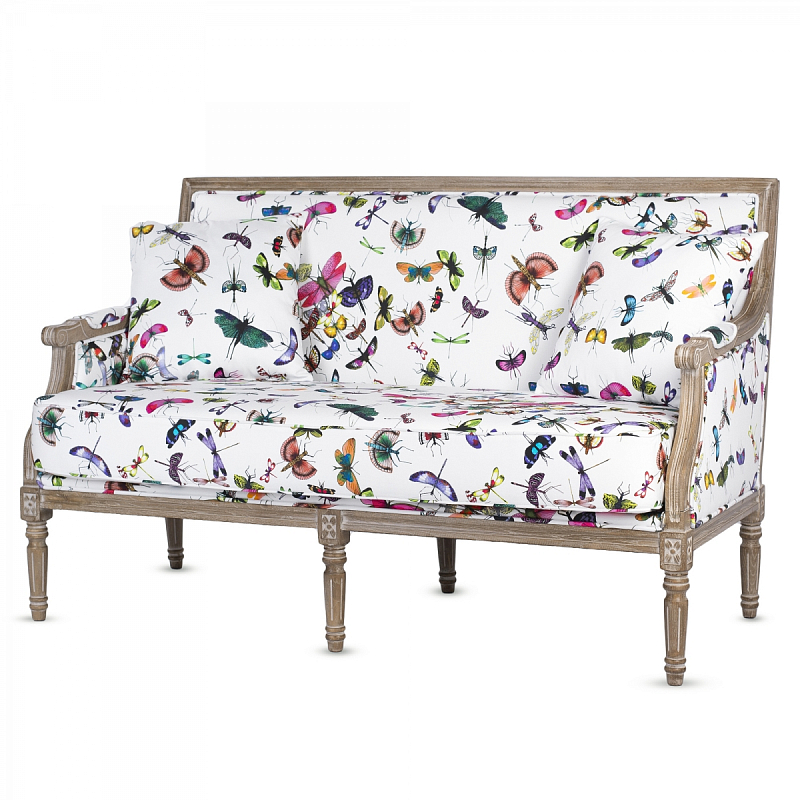 Диван Mariposa Sofa Белый Мульти Коричневый Диван Mariposa Sofa Белый Мульти Коричневый в Твери | Loft Concept