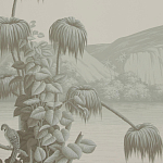 Обои ручная роспись Le Brésil Crystal Grey варинант исполнения - 3 | Loft Concept в Твери