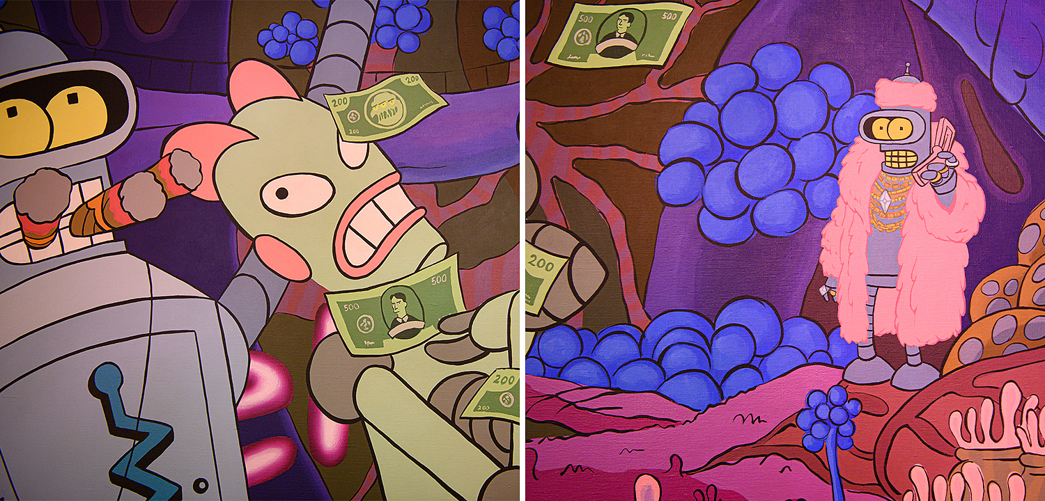 Картина Futurama Bender Make it Rain Картина Futurama Bender Make it Rain - Loft-Concept в Твери