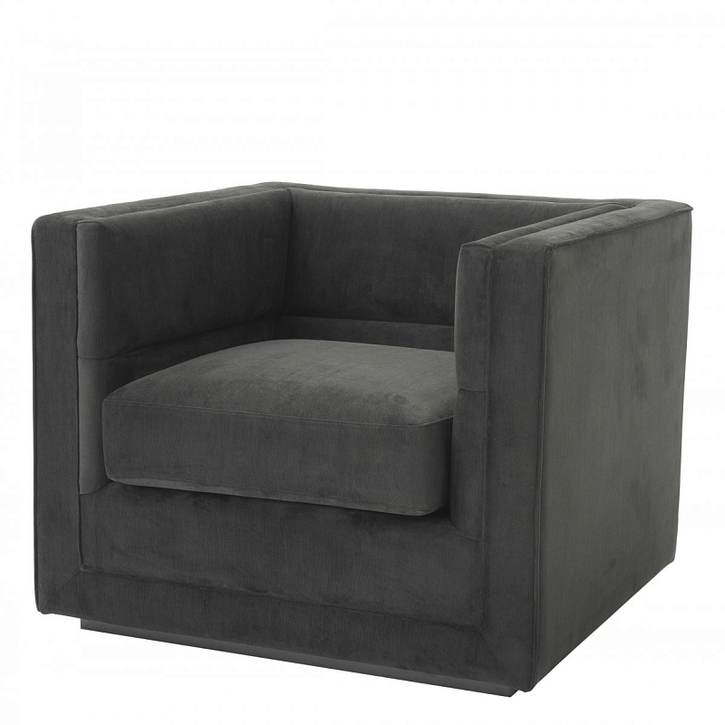 Кресло Eichholtz Сhair Adonia Anthracite Серый Черный Кресло Eichholtz Сhair Adonia Anthracite Серый Черный в Твери | Loft Concept