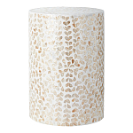 Столик с инкрустацией с перламутровым узором Jean Cream варинант исполнения - 1 | Loft Concept в Твери