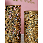 Столик приставной с цветочной резной фактурой Madagascar варинант исполнения - 4 | Loft Concept в Твери