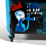 Кресло "Баския и Уорхол" Basquiat Warhol graffiti chair натуральная кожа варинант исполнения - 9 | Loft Concept в Твери