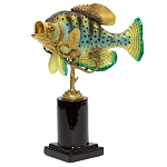 Статуэтка из фарфора в форме рыбы SEA Porcelain and Bronze варинант исполнения - 2 | Loft Concept в Твери