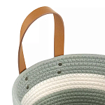 Корзина для хранения с ручками Interlacement Green варинант исполнения - 2 | Loft Concept в Твери