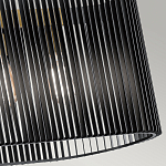 Люстра подвесная овальной формы с металлическим решетчатым абажуром матово-черного цвета и 5 лампами Kichler варинант исполнения - 5 | Loft Concept в Твери