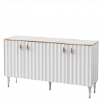 Консоль четырёхдверная с белым рельефным фасадом Expanses of Beauty варинант исполнения - 1 | Loft Concept в Твери