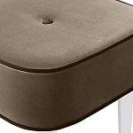 Квадратный мягкий пуф на белых ножках Winton Pouf Square варинант исполнения - 4 | Loft Concept в Твери