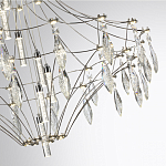 Люстра подвесная из металла с прозрачными подвесками из хрусталя Quasar 93 варинант исполнения - 10 | Loft Concept в Твери