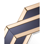 Зеркало восьмиугольное в черно-золотистой раме Pairing варинант исполнения - 2 | Loft Concept в Твери