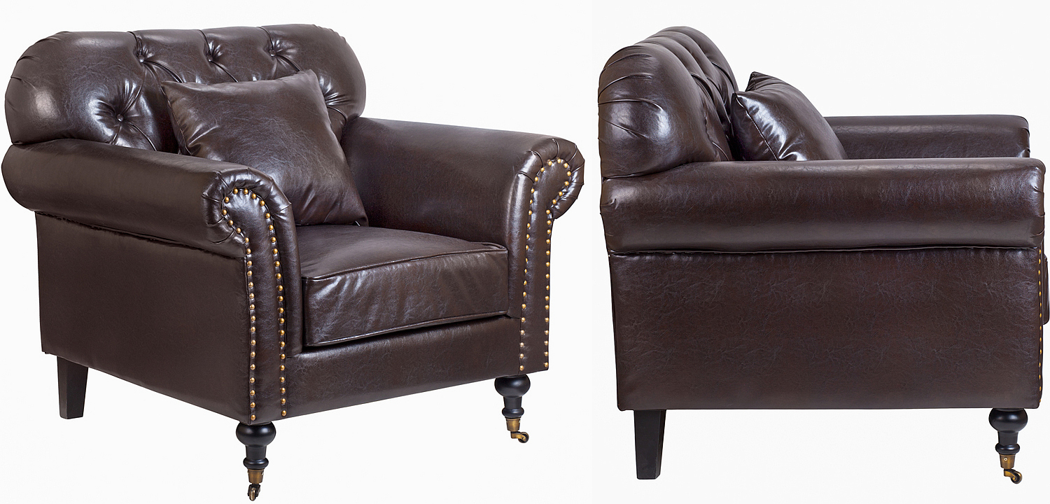 Кресло Taddeo Armchair brown Кресло Taddeo Armchair brown - Loft-Concept в Твери