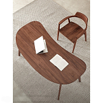 Стол рабочий округлой формы с ящиком  Working Moonnut Table варинант исполнения - 4 | Loft Concept в Твери