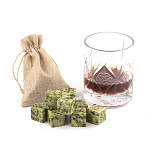 Камни для охлаждения виски из натурального камня змеевик Natural Stone Cube варинант исполнения - 5 | Loft Concept в Твери