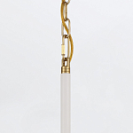 Подвесной светильник с плафоном в форме плоского купола и белой шарообразной лампой Eurofase варинант исполнения - 13 | Loft Concept в Твери