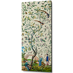 Постер на холсте в стиле шинуазри с изображением сада Beige Chinoiserie Imperial Garden Poster варинант исполнения - 1 | Loft Concept в Твери