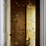 Обои ручная роспись Badminton Deep Rich Gold gilded paper варинант исполнения - 3 | Loft Concept в Твери