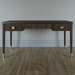 Письменный стол Elsa Dreams Walnut Шпон дерево с двумя ящиками варинант исполнения - 1 | Loft Concept в Твери