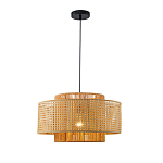 Подвесной светильник с абажуром из плтеного бамбука Light Inside the Cell варинант исполнения - 2 | Loft Concept в Твери