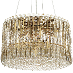 Круглая люстра с металлическими и хрустальными подвесками Bonnay Crystal Chandelier варинант исполнения - 3 | Loft Concept в Твери