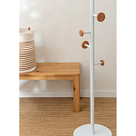 Напольная вешалка из древесины бука Unique Shaped Furniture Floor Hanger White варинант исполнения - 4 | Loft Concept в Твери