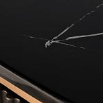 Комод черный округлой формы с рельефным фасадом Black Cut варинант исполнения - 6 | Loft Concept в Твери