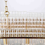 Люстра подвесная овальная со стеклянными трубками Nembus варинант исполнения - 4 | Loft Concept в Твери