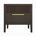 Прикроватная Тумбочка Primo с двумя ящиками Темный орех варинант исполнения - 6 | Loft Concept в Твери