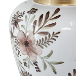 Ваза с нежным цветочным узором в пастельных тонах и крышкой с золотым акцентом Chinoiserie Ceramics варинант исполнения - 3 | Loft Concept в Твери