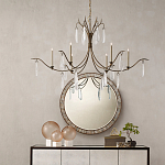 Люстра с прозрачными каплевидными подвесками Elegant Thin Chandelier варинант исполнения - 2 | Loft Concept в Твери