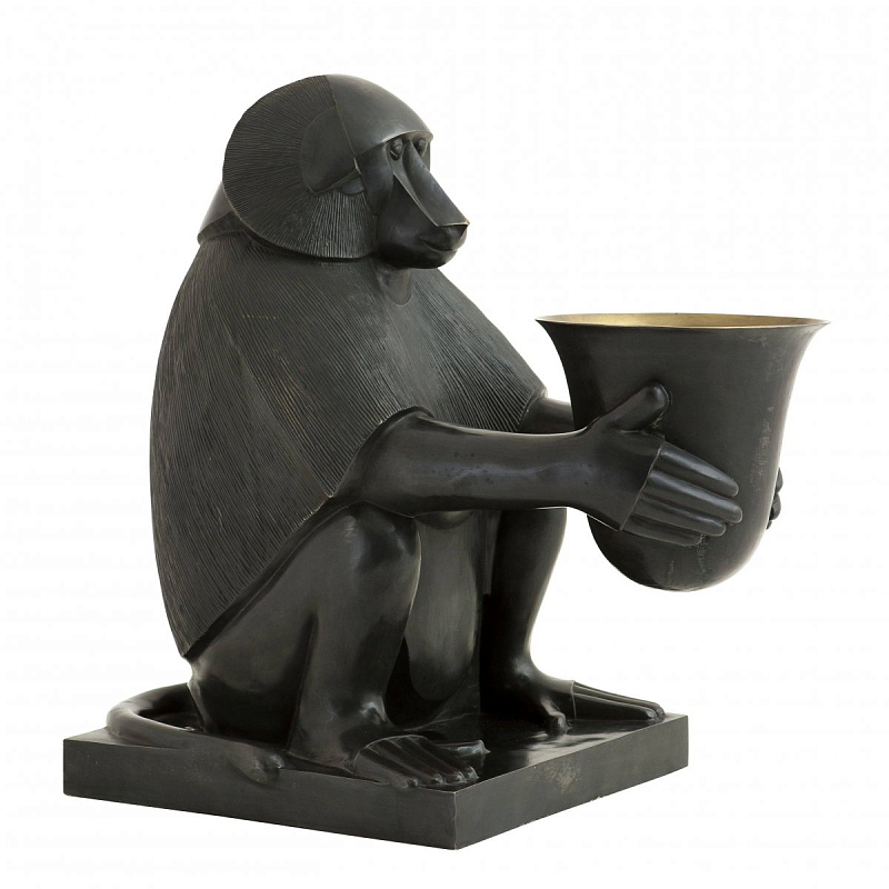 Настольная лампа Eichholtz Art Deco Monkey Темная бронза винтаж Настольная лампа Eichholtz Art Deco Monkey Темная бронза винтаж в Твери | Loft Concept