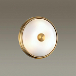 Бра круглое с матовым стеклянным плафоном и металлической окантовкой Soft Halo варинант исполнения - 4 | Loft Concept в Твери