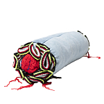 Подушка из джинсовой одежды и вязания Heart&Brain 2 варинант исполнения - 2 | Loft Concept в Твери